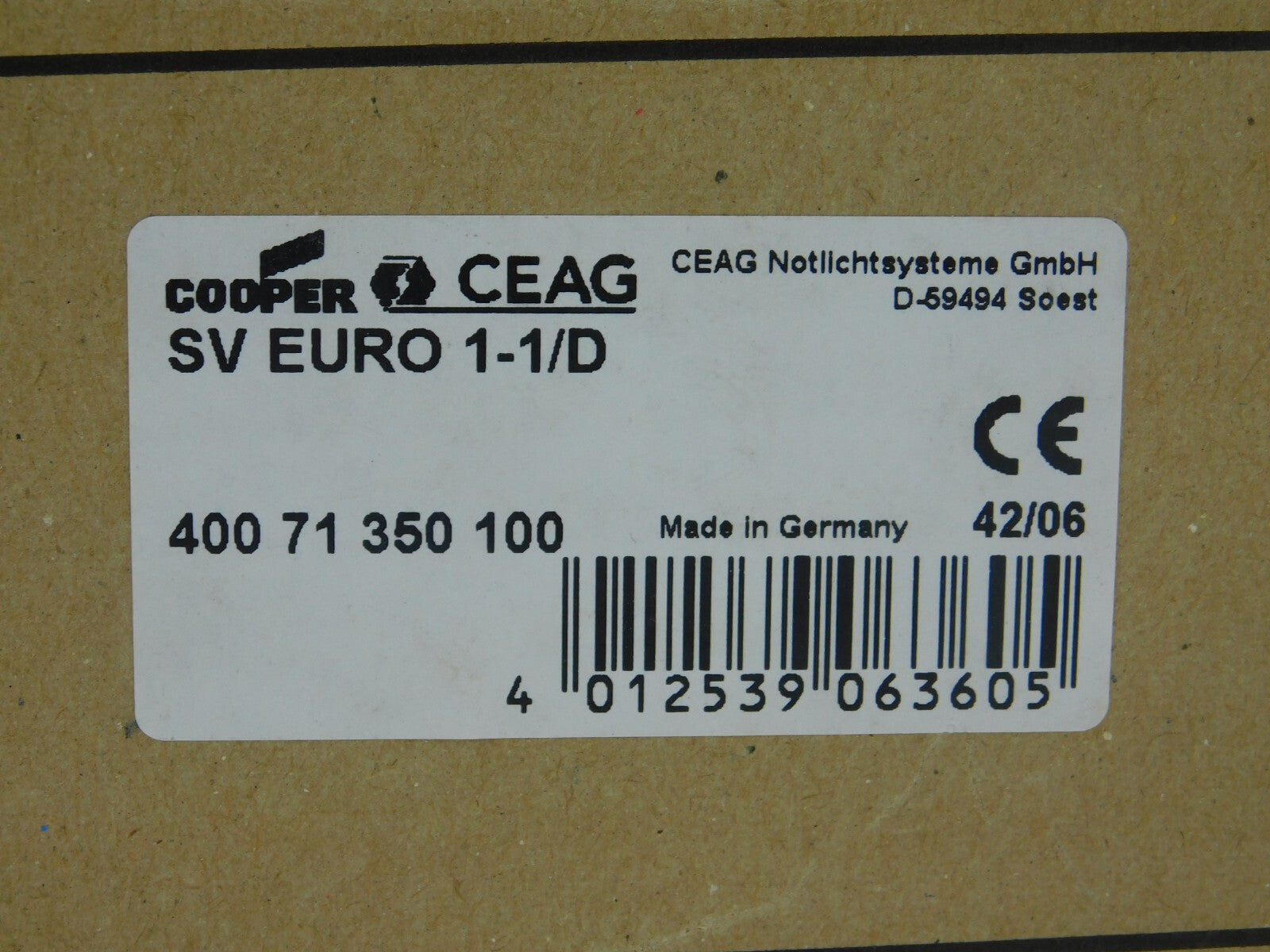 CEAG SV EURO 1-1/D IP41