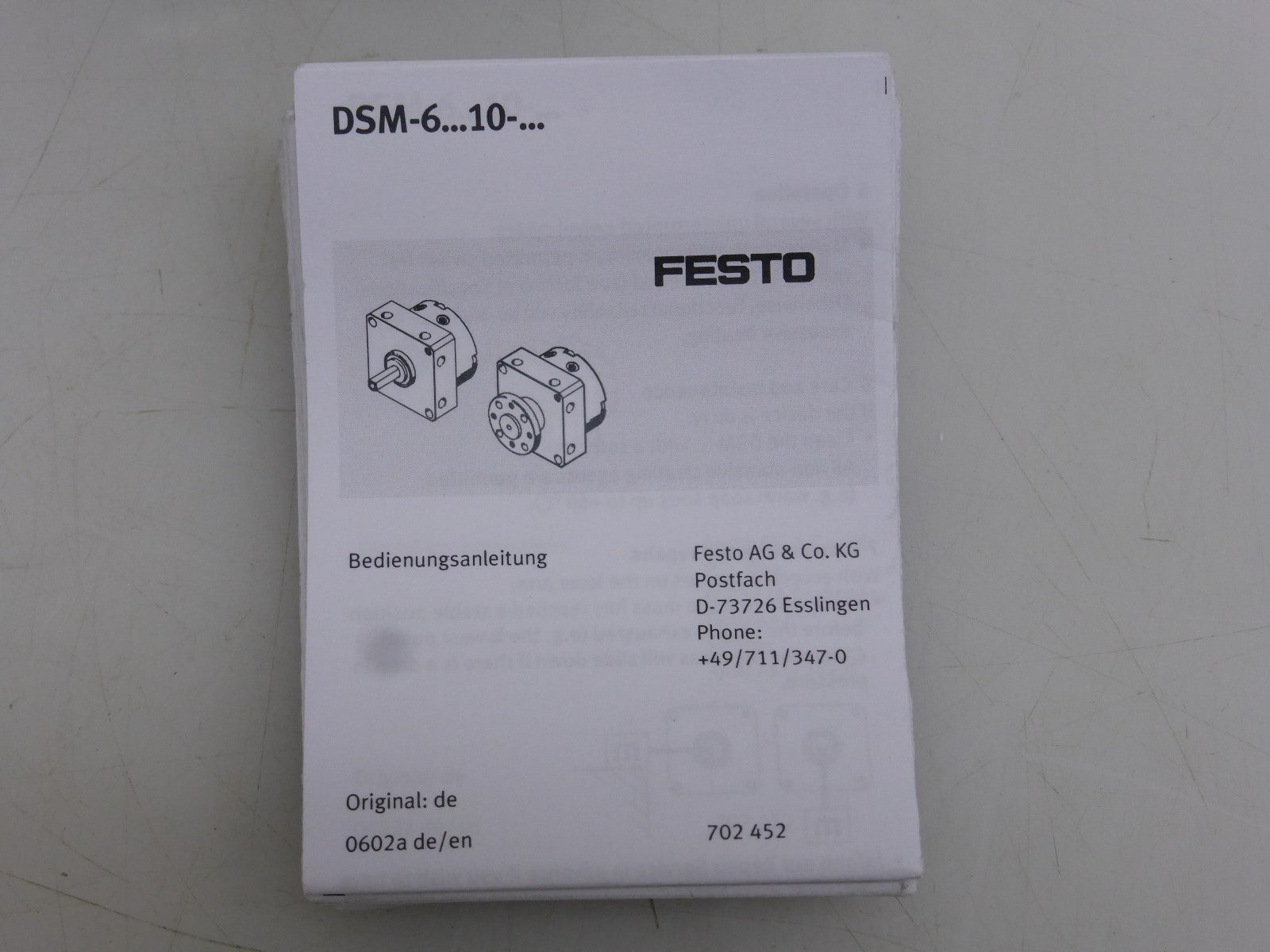 Festo DSM-10-240-P-A-FF-FW 185947 X802