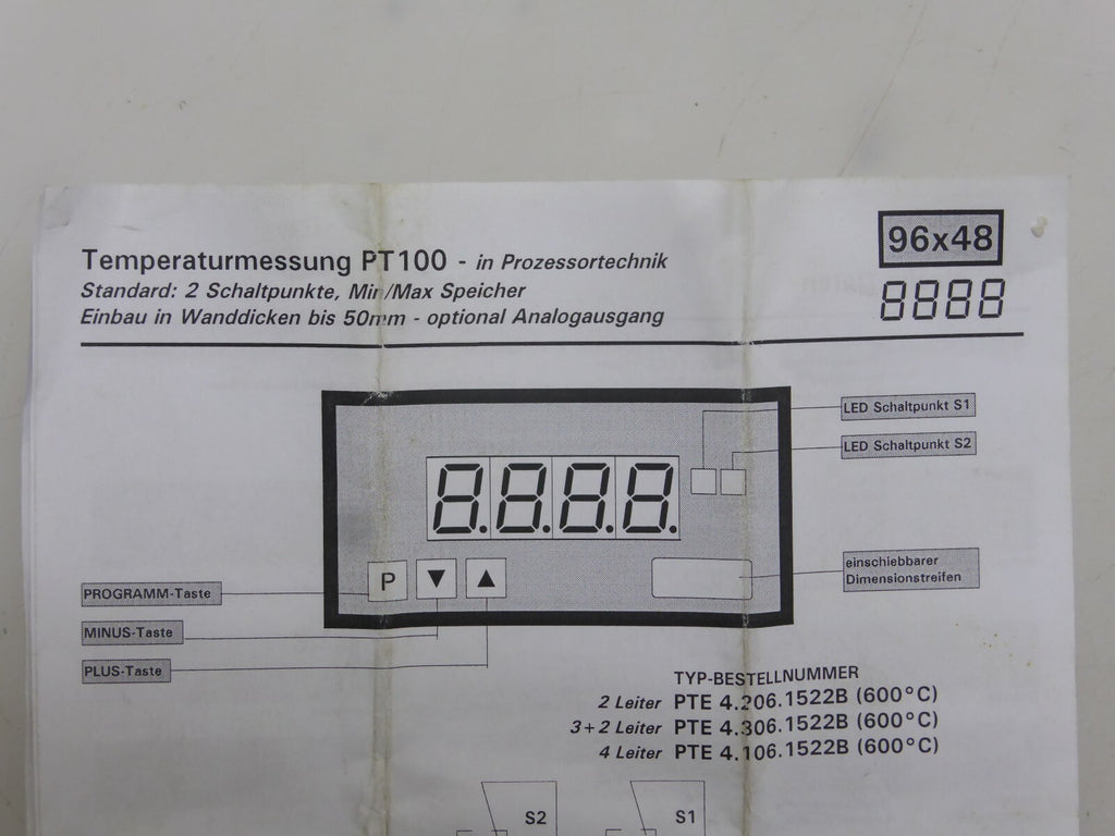 ACS-Control-System Temperatur-Regler DAL 100-02HOY