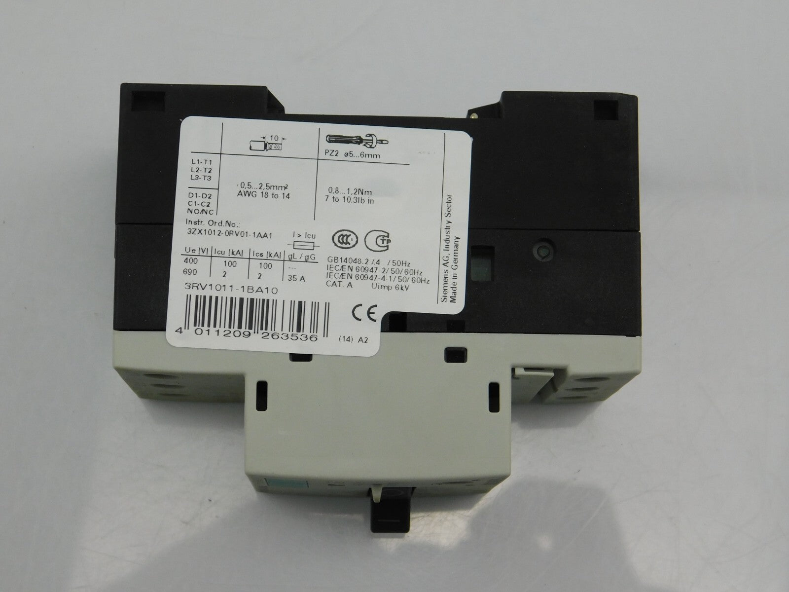 SIEMENS Motorabschalter 3RV1011-1BA10