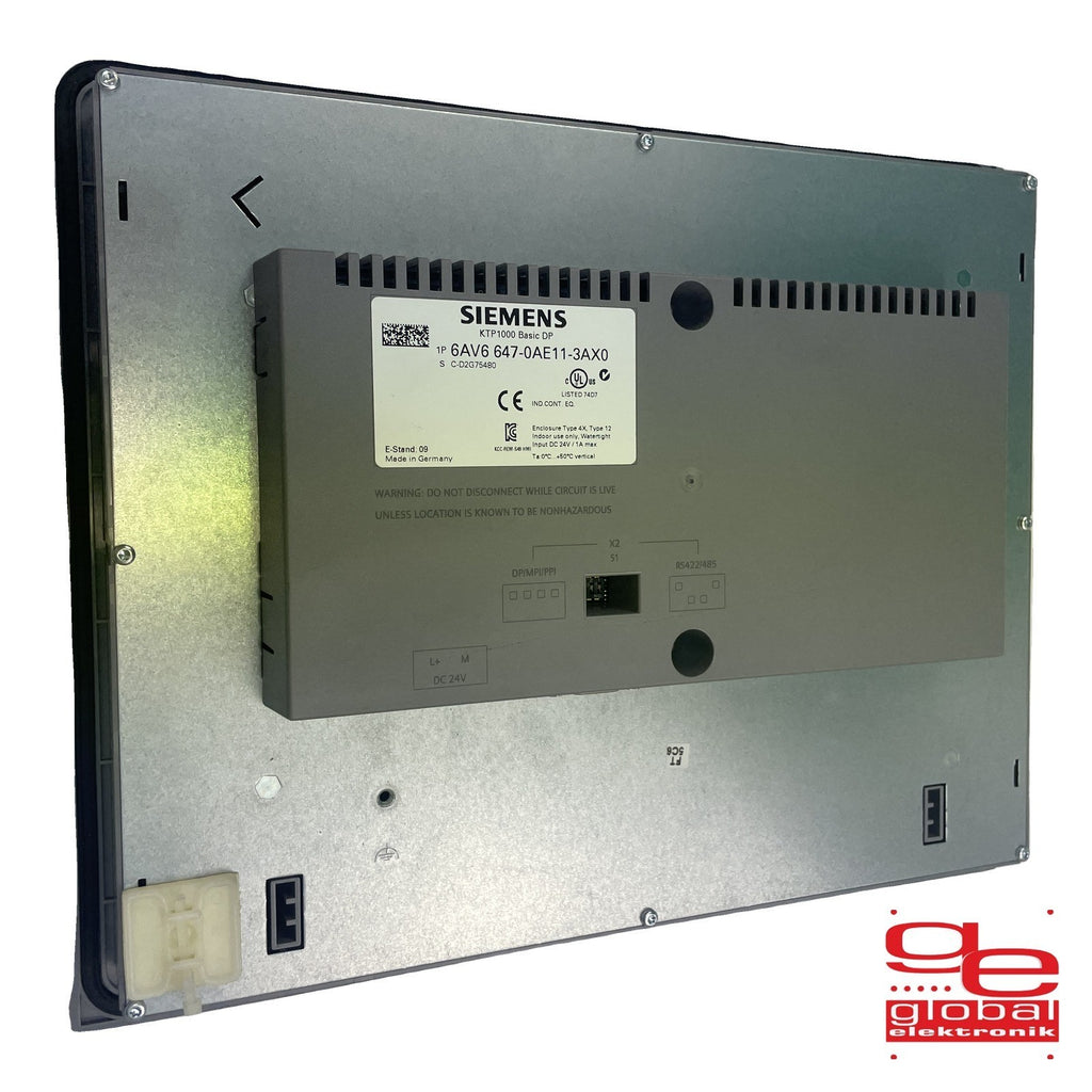 Siemens SIMATIC HMI KTP1000 Basic DP  6AV6 647-0AE11-3AX0