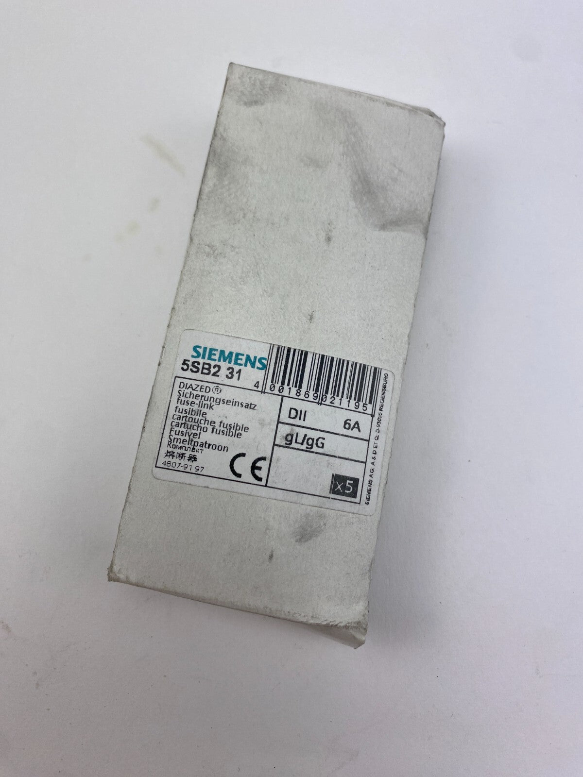 SIEMENS 5SB2 31 DII 6A gL/gG **19 Stück**