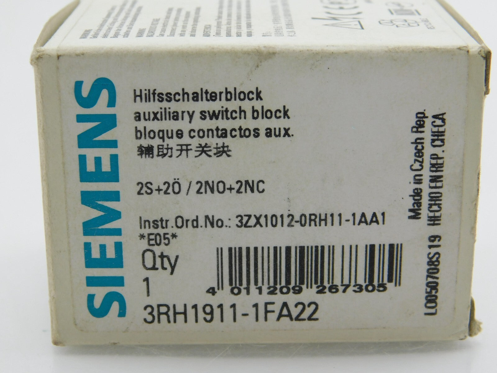 SIEMENS Hilfskontakt  3RH1911-1FA22 ** 2 Stück **