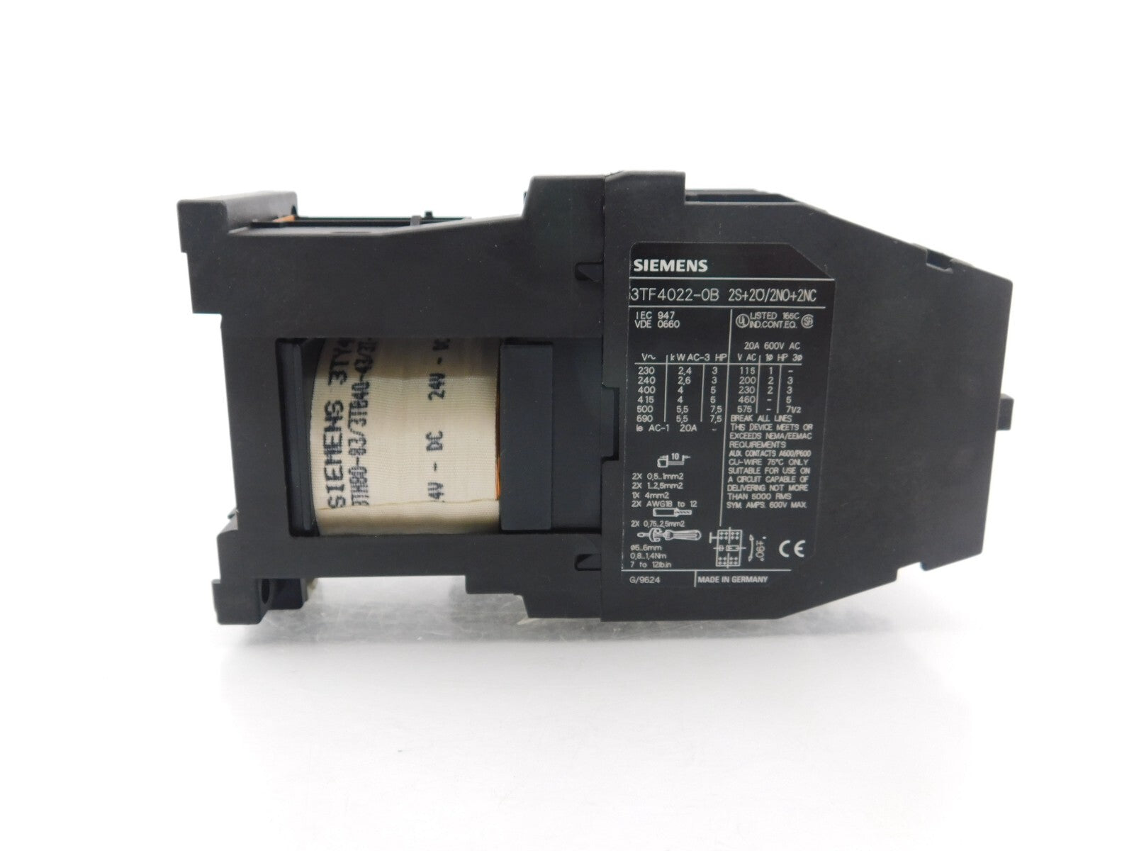 Siemens 3TF4022-0B 2O+2O/2NO+2NC