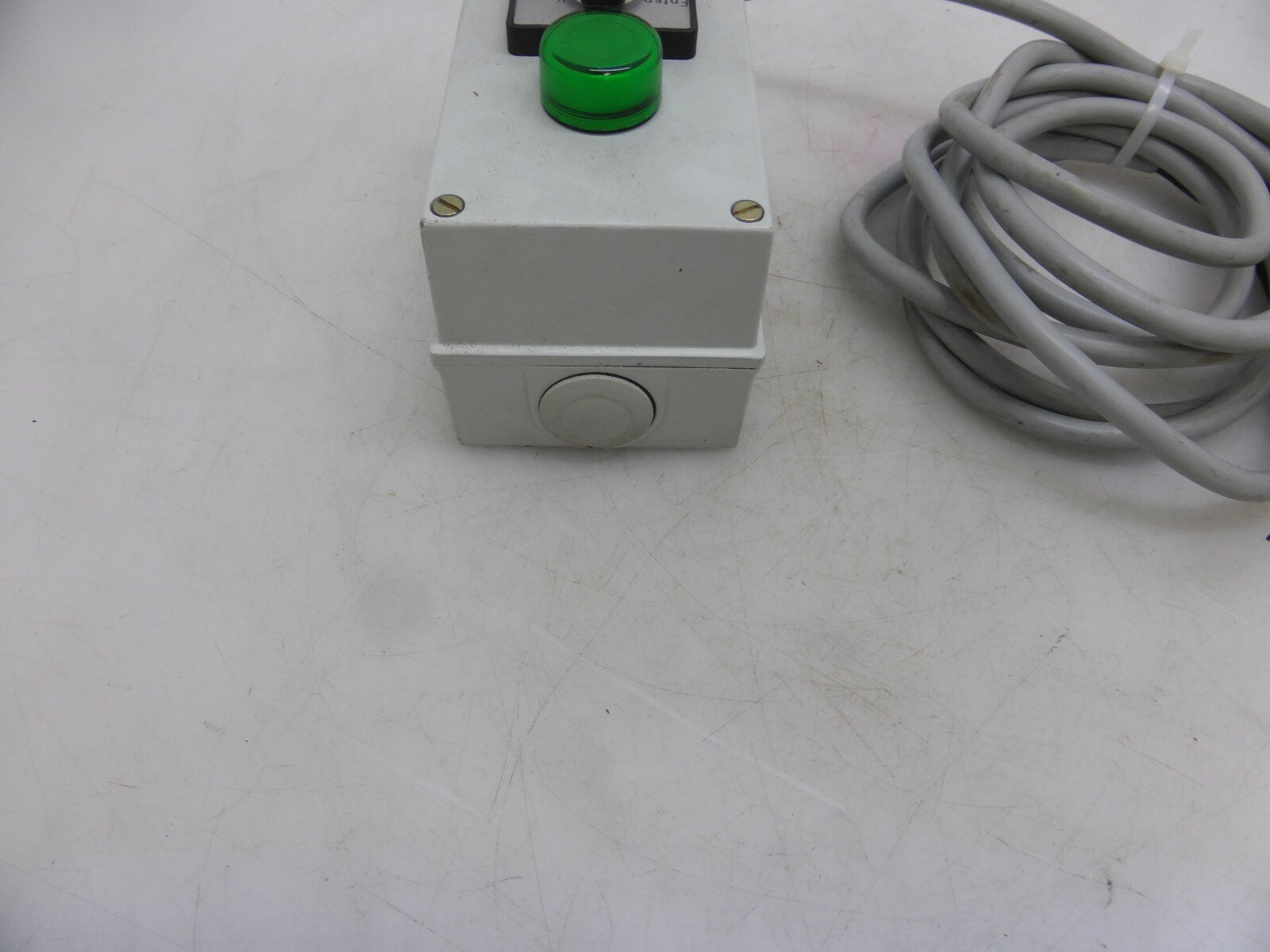 Bediengerät Bedienpult mit Allen Bradley Schalter 194L-E12 "Spannen, Entsp.,.."