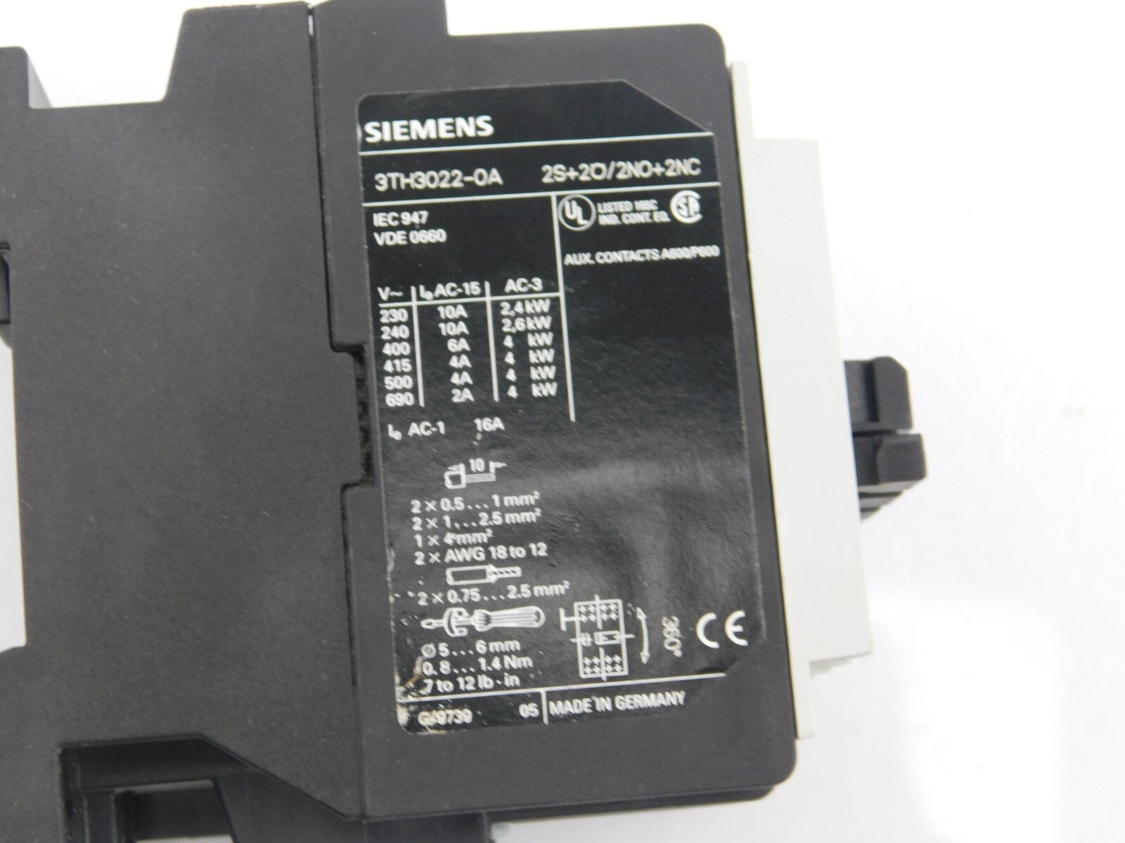 Posten SIEMENS 3TB4217-0A SIEMENS 3TG1010-0BB4 3TH3022-0A  ** 4 Stück **