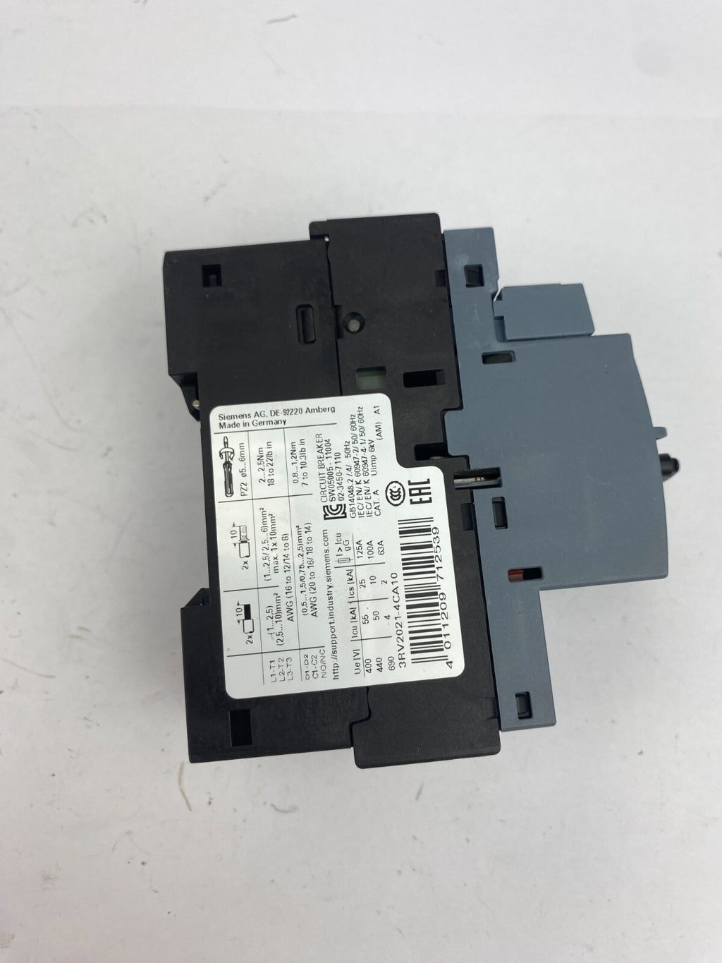 SIEMENS SIRIUS 3RV2021-4CA10