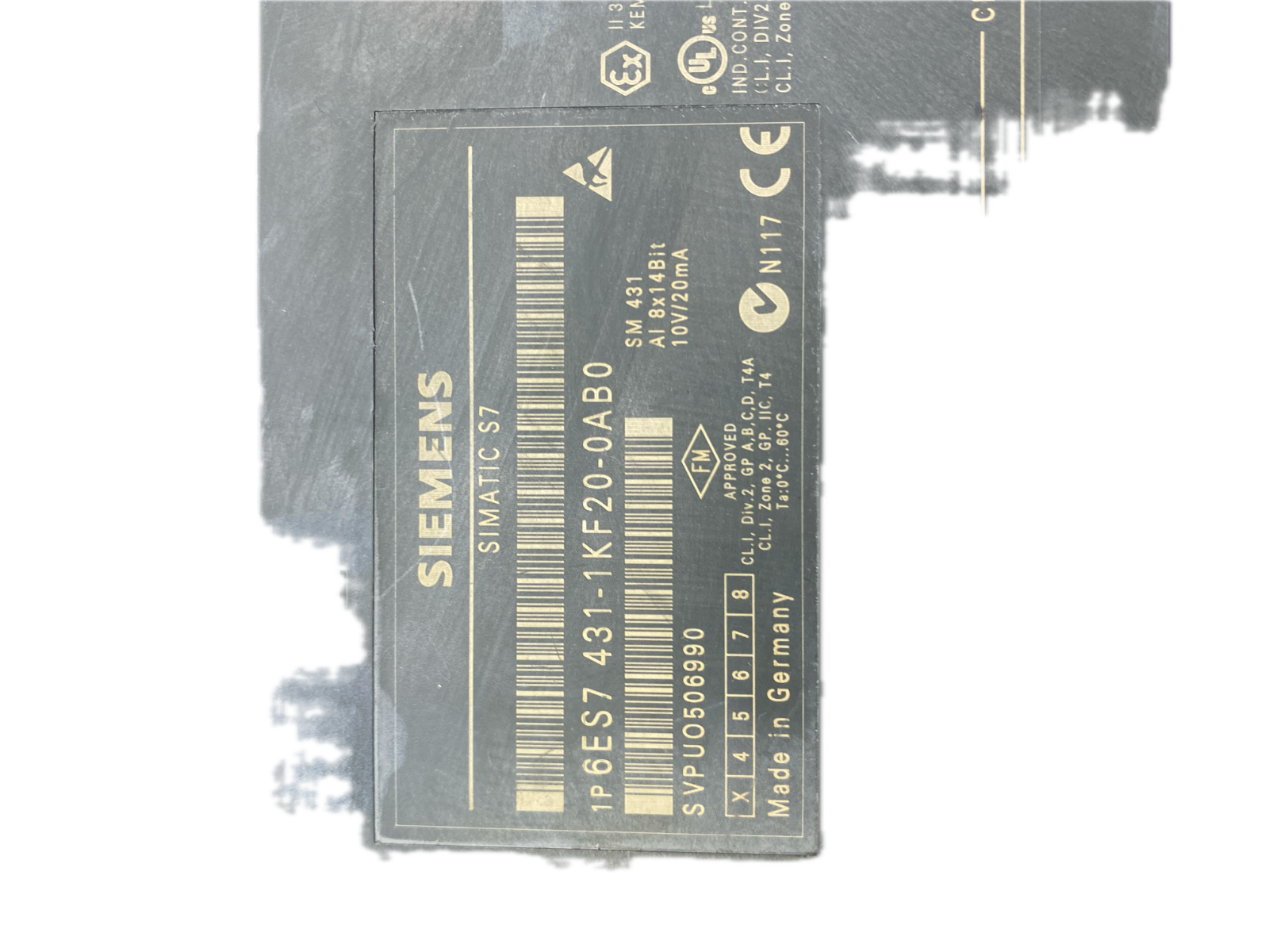 SIEMENS SIMATIC S7 6ES7 431-1KF20-0AB0