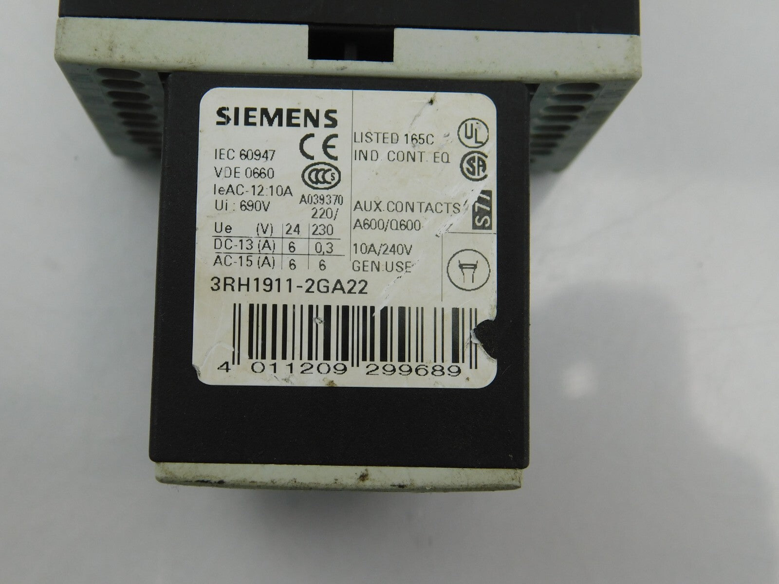 SIEMENS 0RH11-1AA1 3RH1911-2GA22