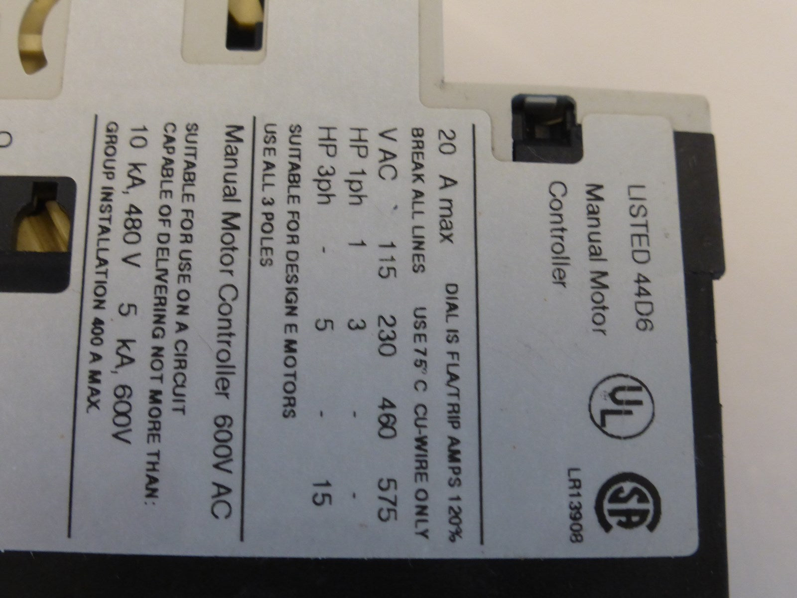 Allen Bradley 140M-C2E-C20 A
