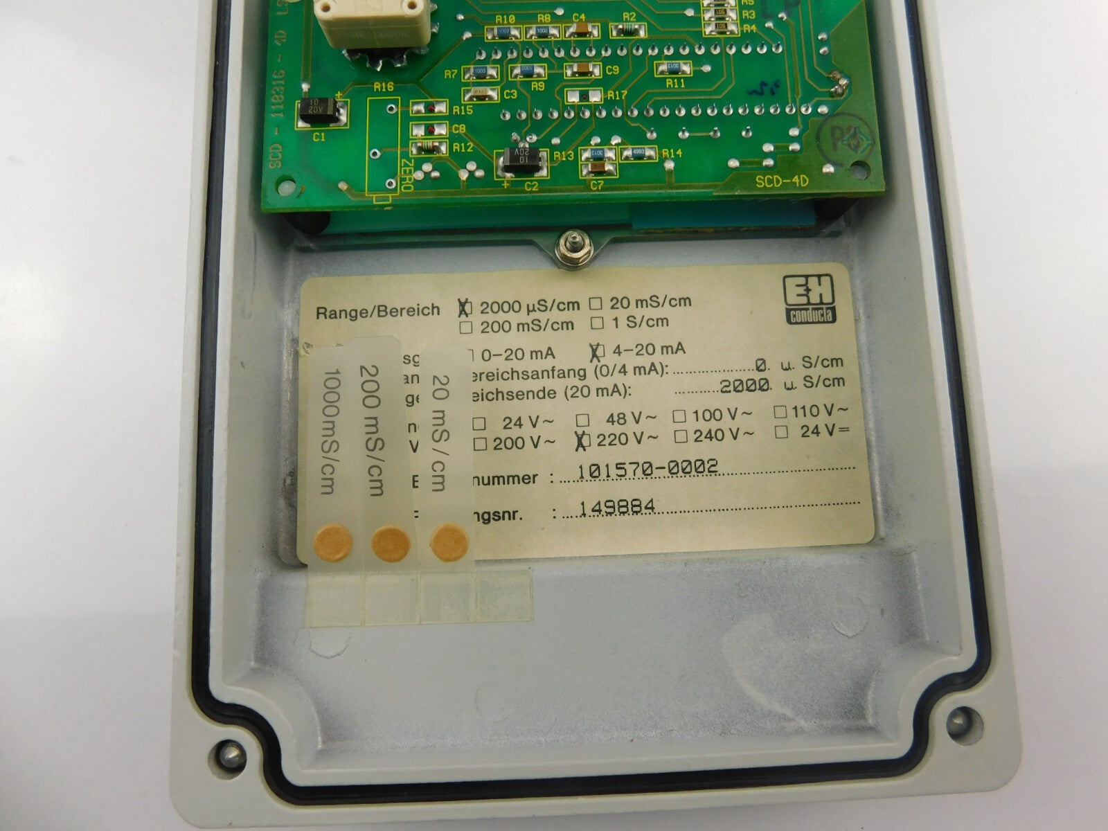 Endress + Hauser Conducta Smartec-C 149884 4-20mA 220V