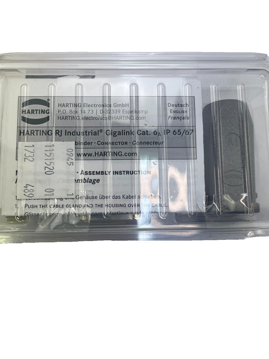 Kuka 4478017 KRC4sr Steckerbeipack X66 KLI (Art.-Nr. 00212329) mit Harting RJ