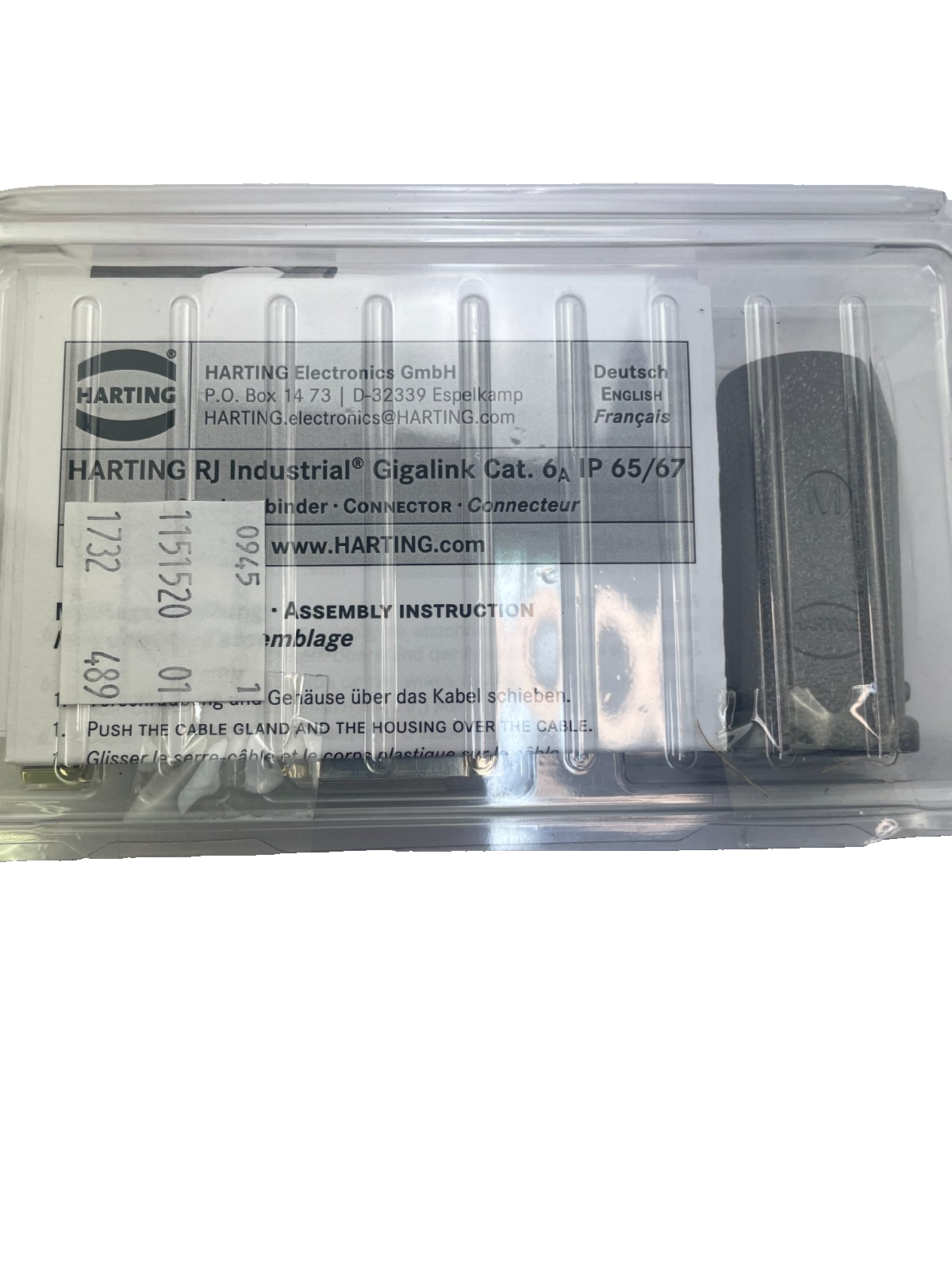 Kuka 4478017 KRC4sr Steckerbeipack X66 KLI (Art.-Nr. 00212329) mit Harting RJ