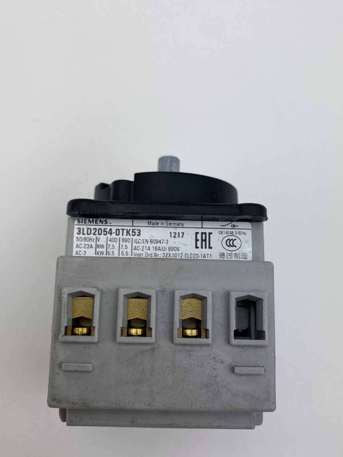 SIEMENS 3LD20 16A 600VAC