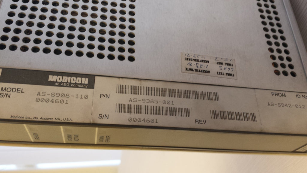 AEG Modicon AS-9385-001 S908-110 S942-012