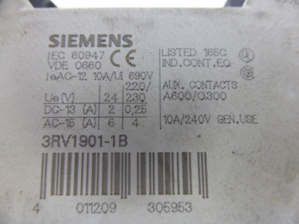 Siemens SIRIUS 3RV1021-1FA15 / 3RV1901-1B