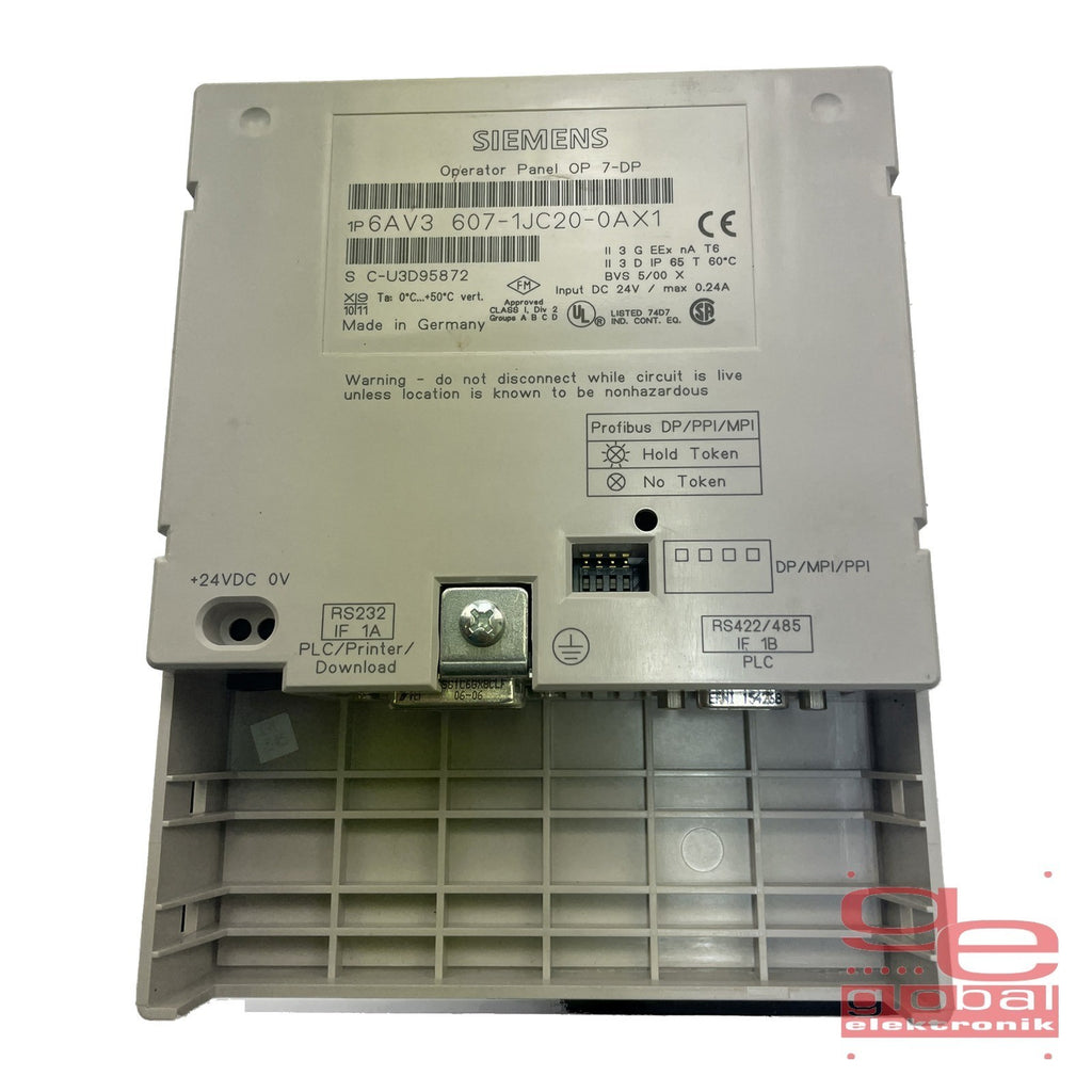 SIEMENS Operator Panel OP 7-DP  6AV3 607-1JC20-0AX1