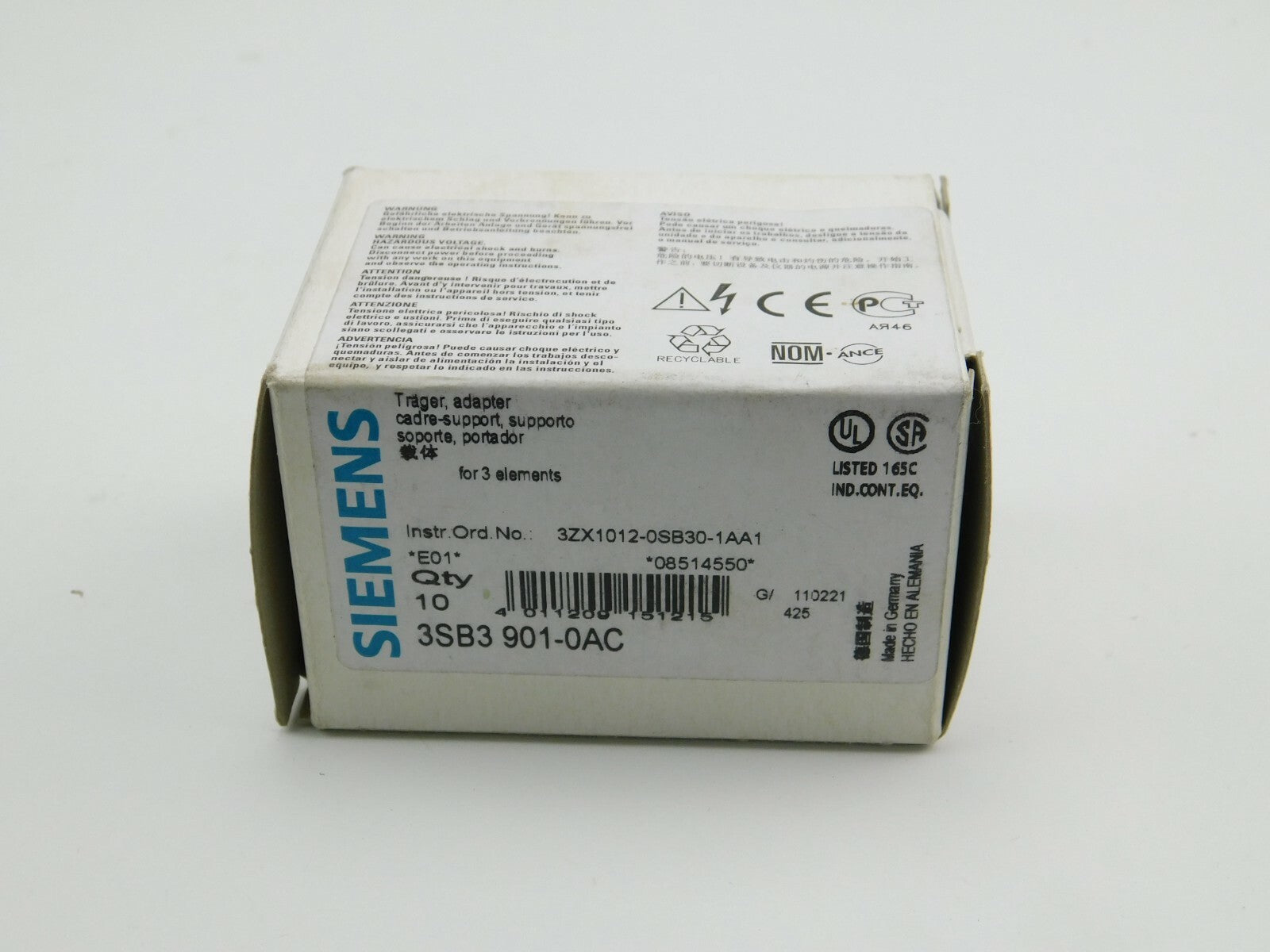 SIEMENS Träger.Adapter 3SB3901-0AC