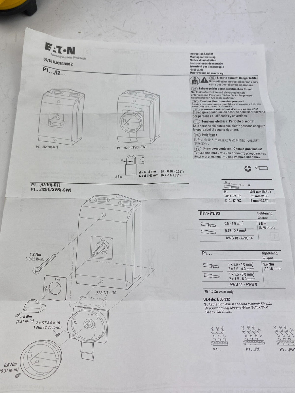 EATON  P132/I2...
