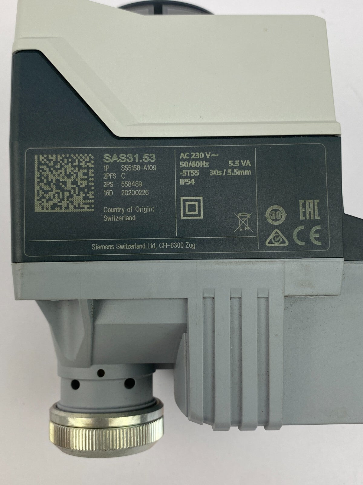 SIEMENS SAS31.53 1PS55158-A109 2PFSC