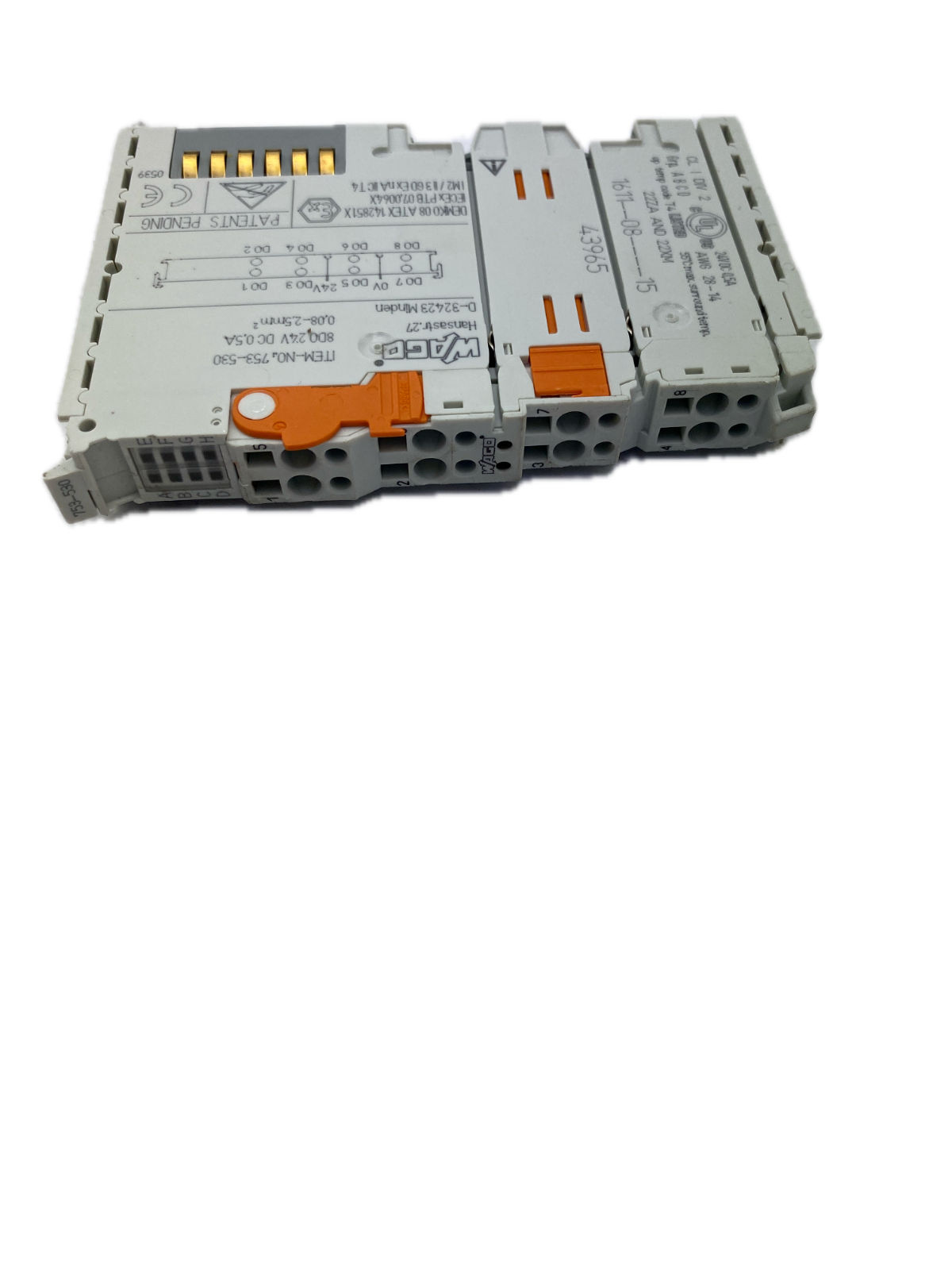 WAGO ITEM-NO. 753-530 800,24V DC 0,5A  0,08-2,5mm2