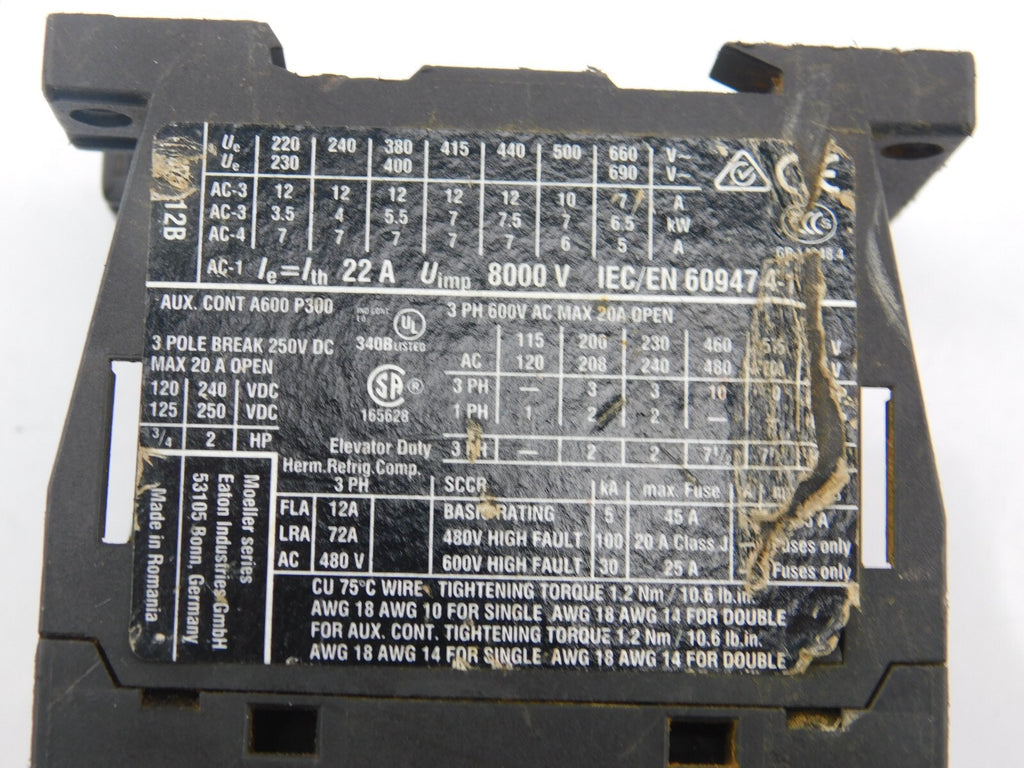 EATON Leistungsschütz DIL M12-01 2017 24VDC