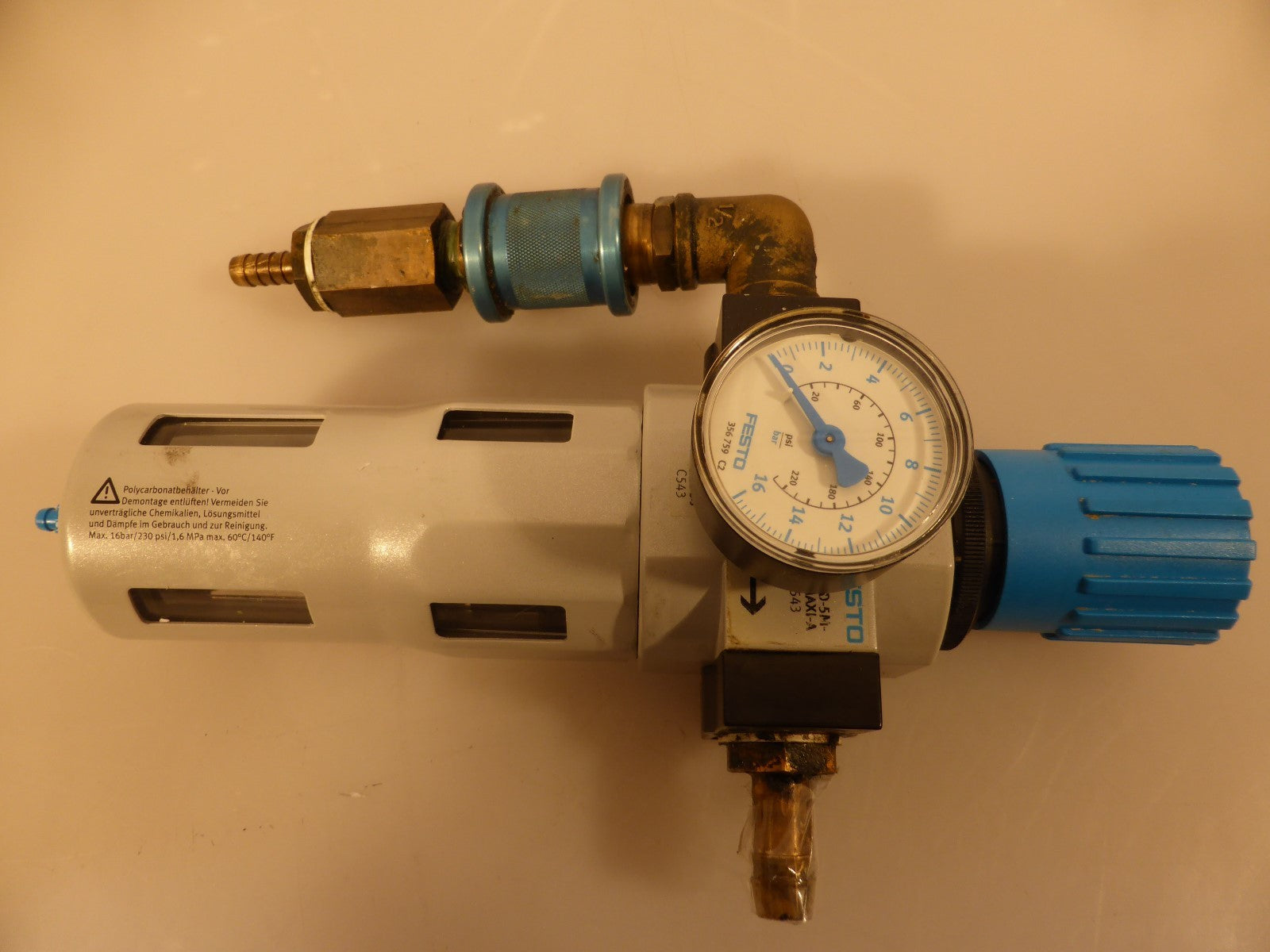 FESTO 192388 LFR-1/2-D-5M-DI-MAXI-A C543 Filter Regulator Unit
