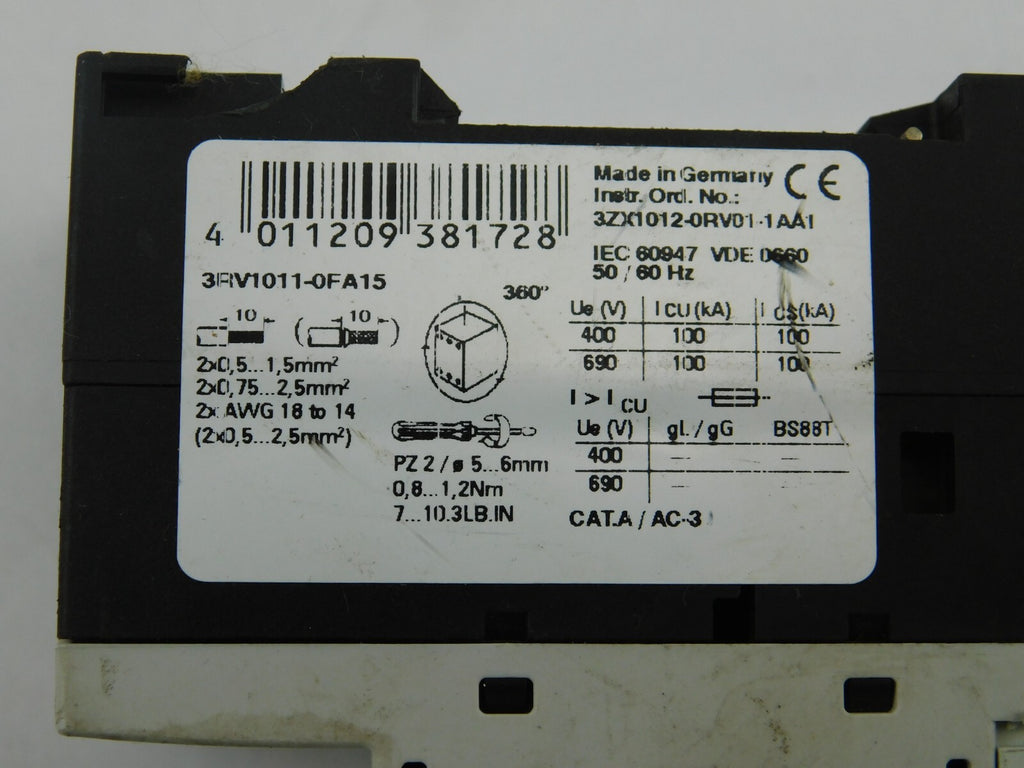 SIEMENS 3RV1011-0FA15