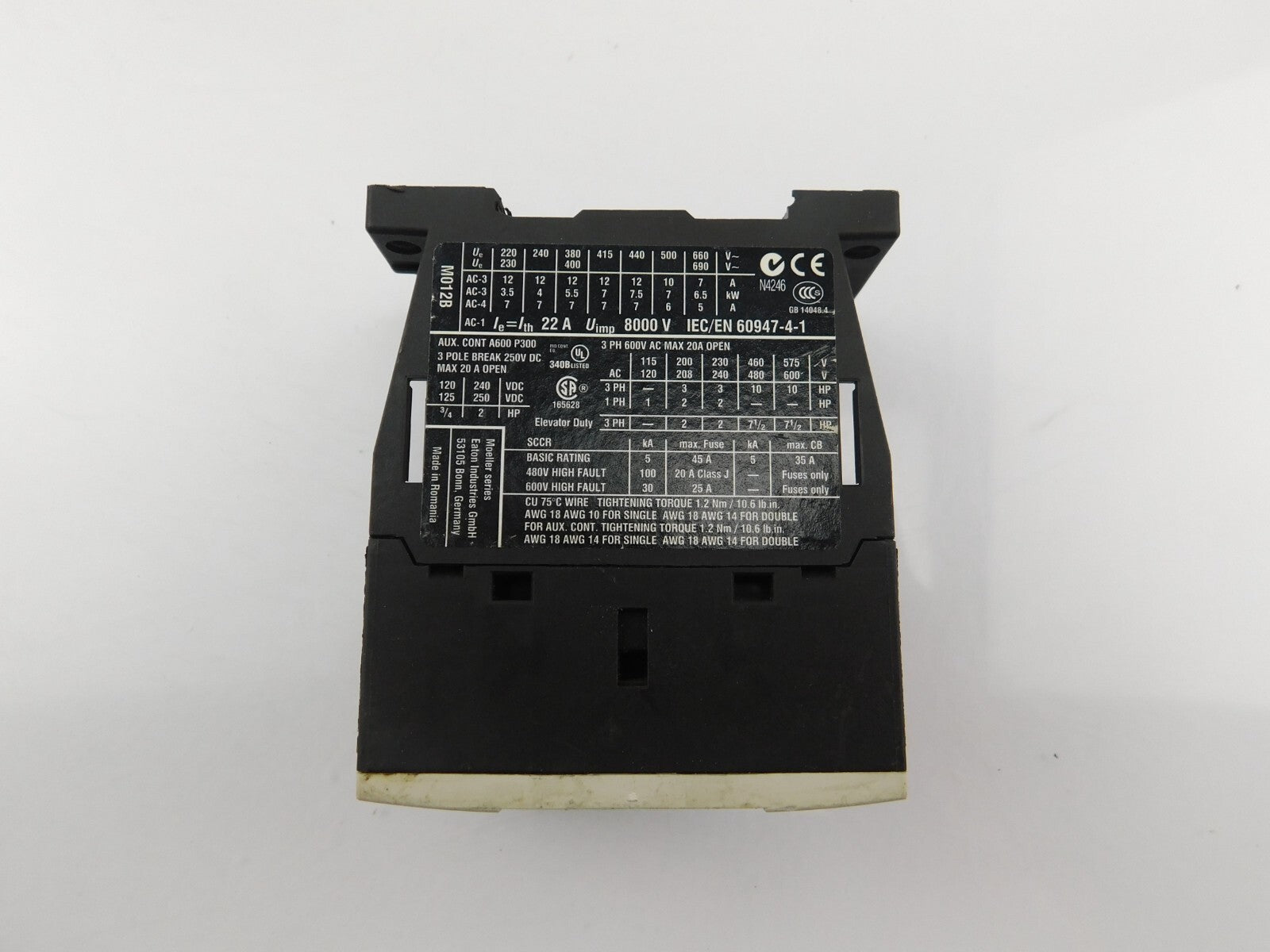 EATON Schütz DIL M12-10 230V50Hz / 240V60Hz 1214