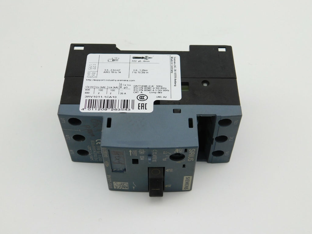 SIEMENS SIRIUS Leistungsschalter 3RV1011-1CA10