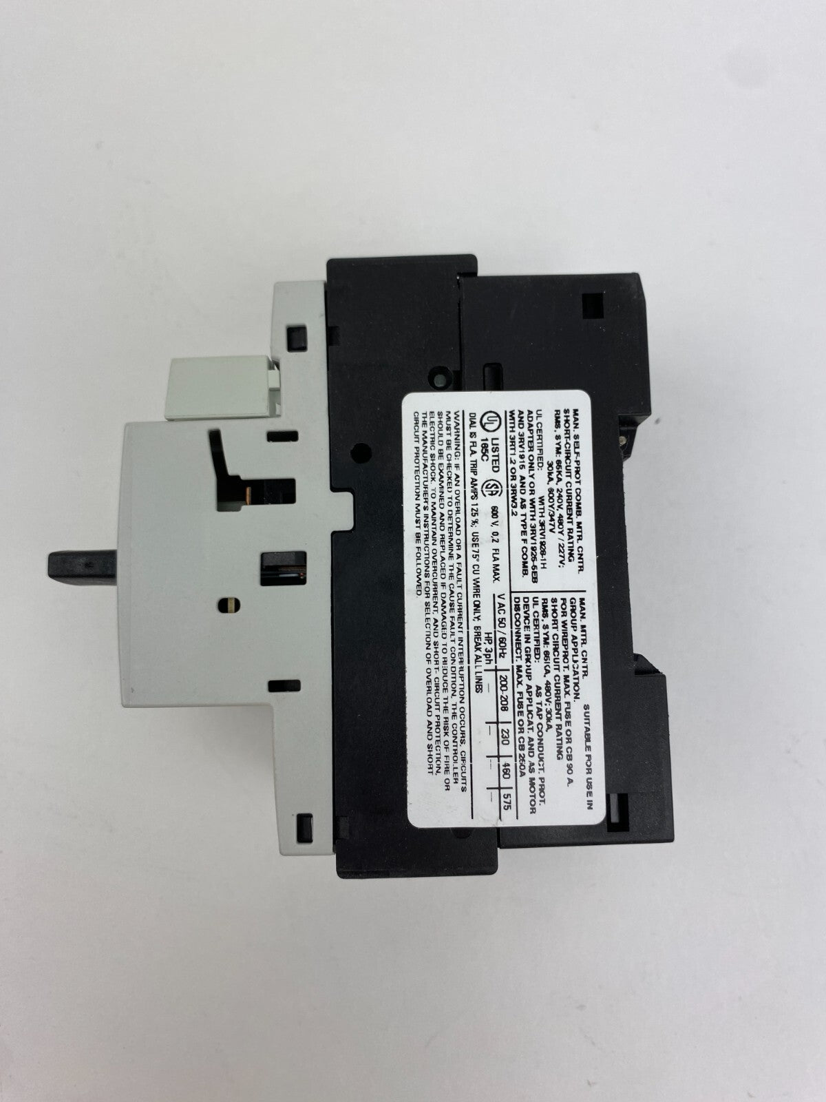 SIEMENS SIRIUS 3RV1021-0BA15 0,2A
