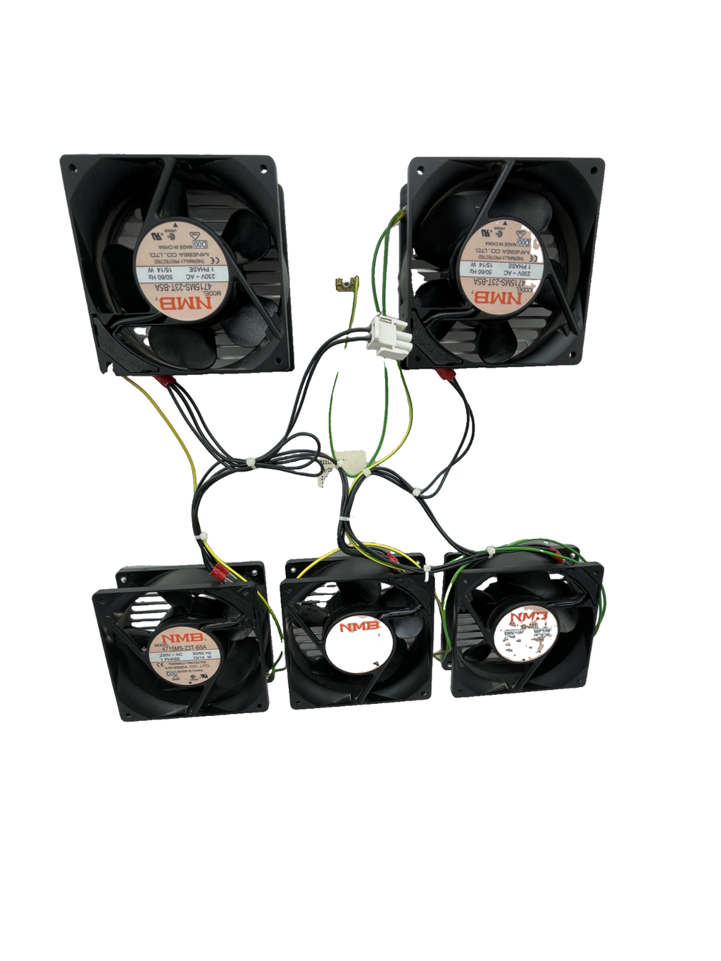 NMB Minebea 4715MS-23T-B5A Lüfterplatte 230V (5 Lüfter)