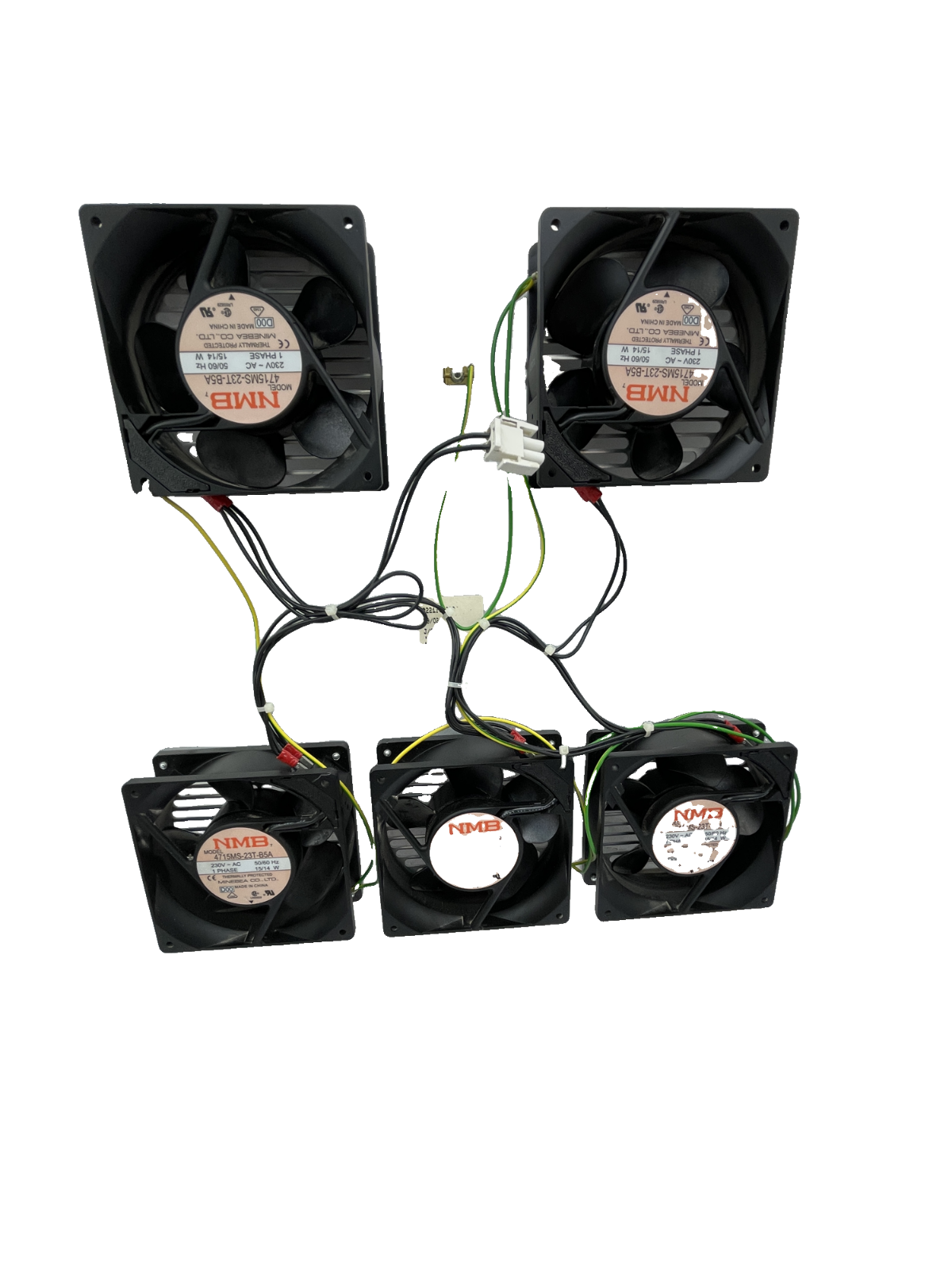 NMB Minebea 4715MS-23T-B5A Lüfterplatte 230V (5 Lüfter)