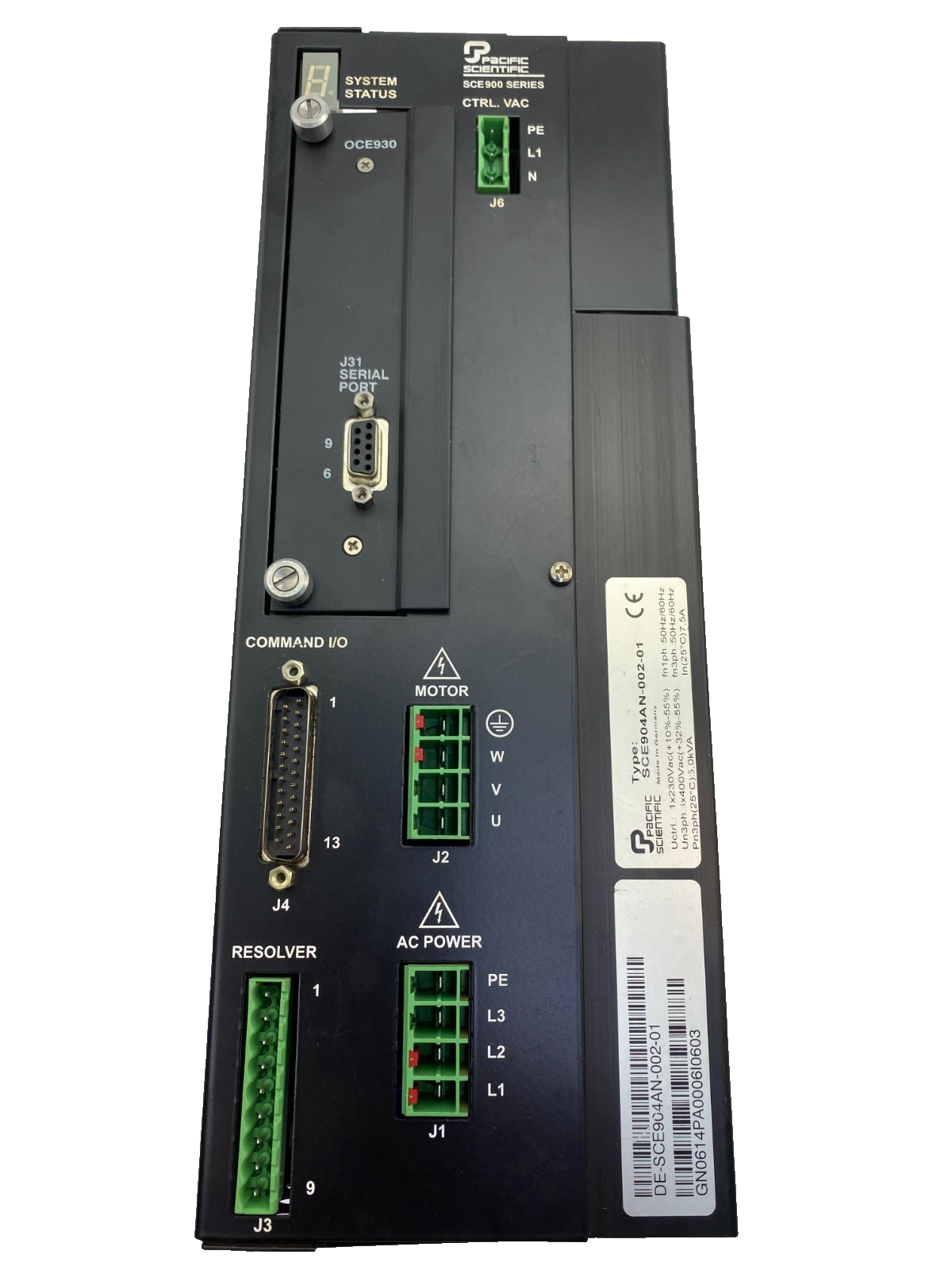 Pacific Scientific SCE904AN-002-01  7.5A