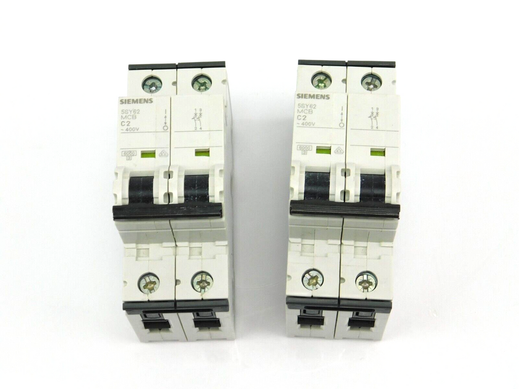 SIEMENS 5SY6202-7 MCB C2 ~400V ** 2 Stück **