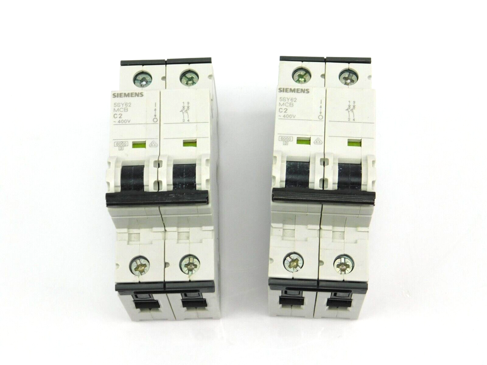 SIEMENS 5SY6202-7 MCB C2 ~400V ** 2 Stück **
