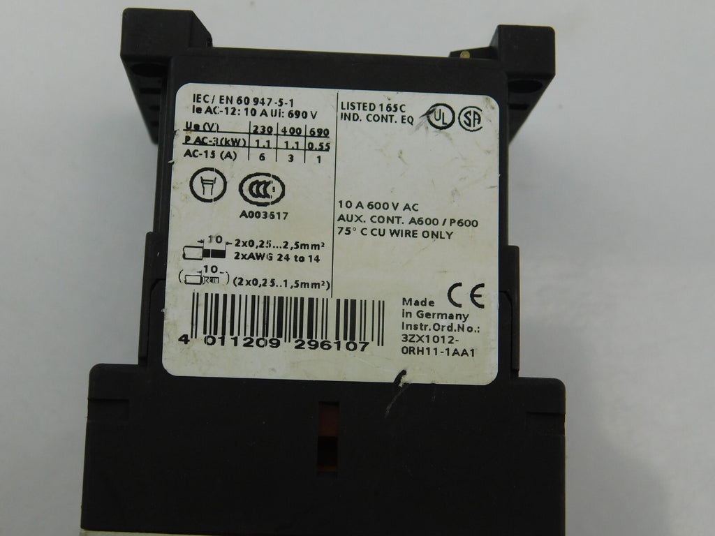 SIEMENS 0RH11-1AA1 3RH1911-2GA22