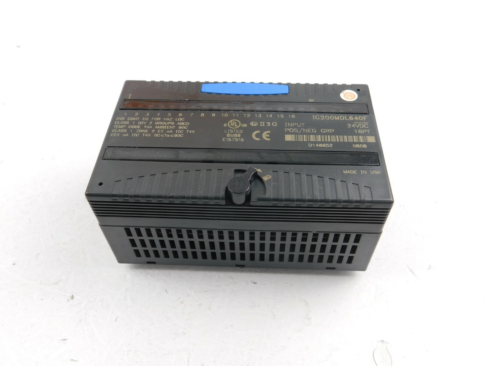 GE Fanuc IC200MDL640F  Input 24 VDC   
