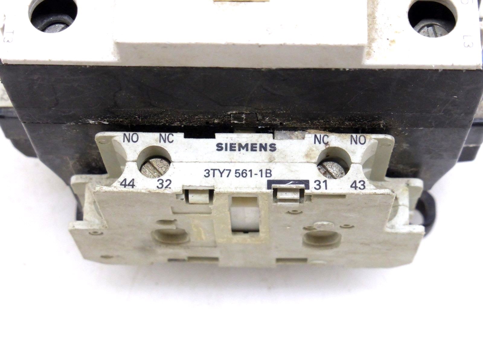 Siemens 3TF4422-0A Leistungsschütz mit Hilfskontakten 3TY7 561-1A; 3TY7 561-1B