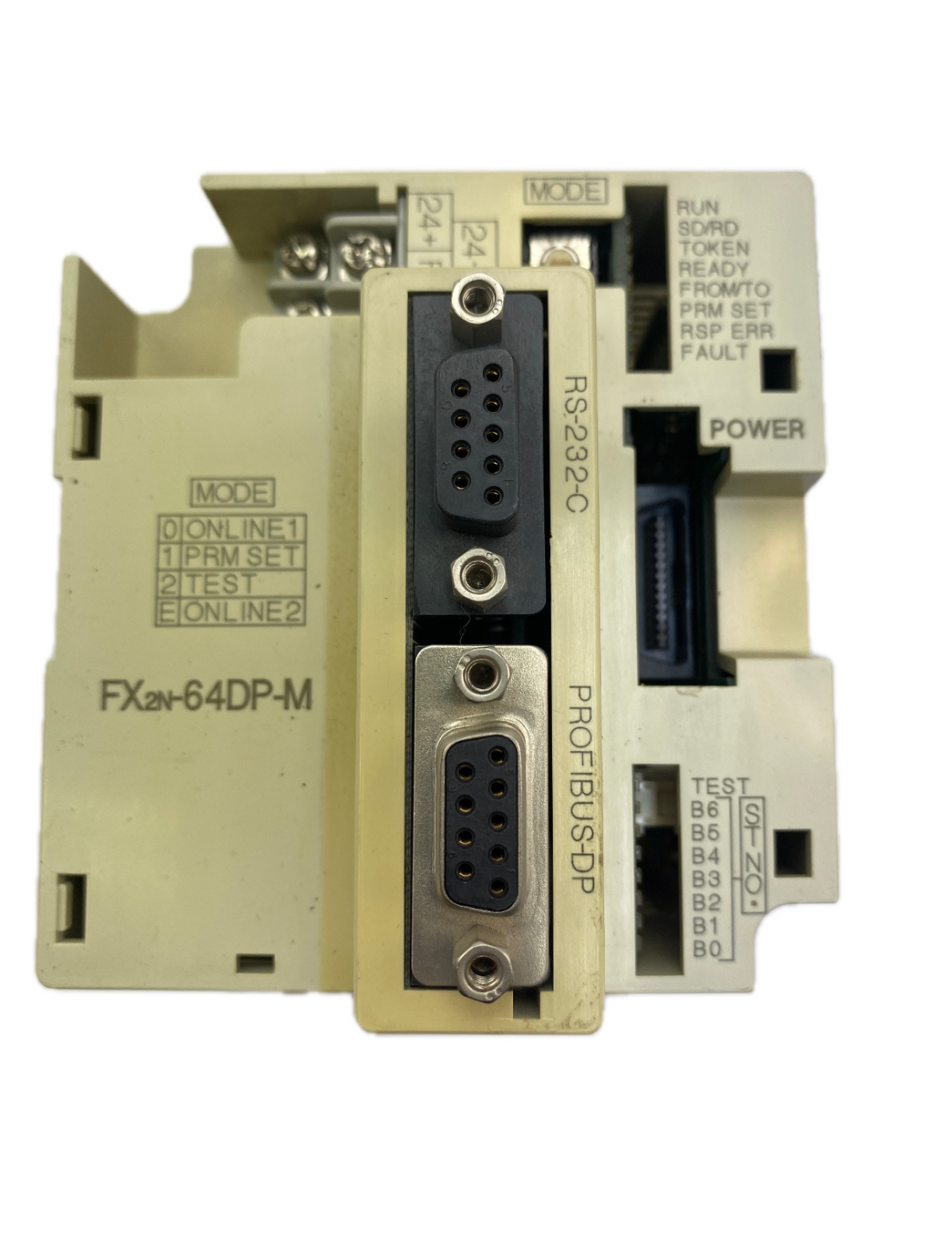 MITSUBISHI PROGRAMMABLE CONTROLLER MODEL FX2N-64DP-M. DC24V 250mA