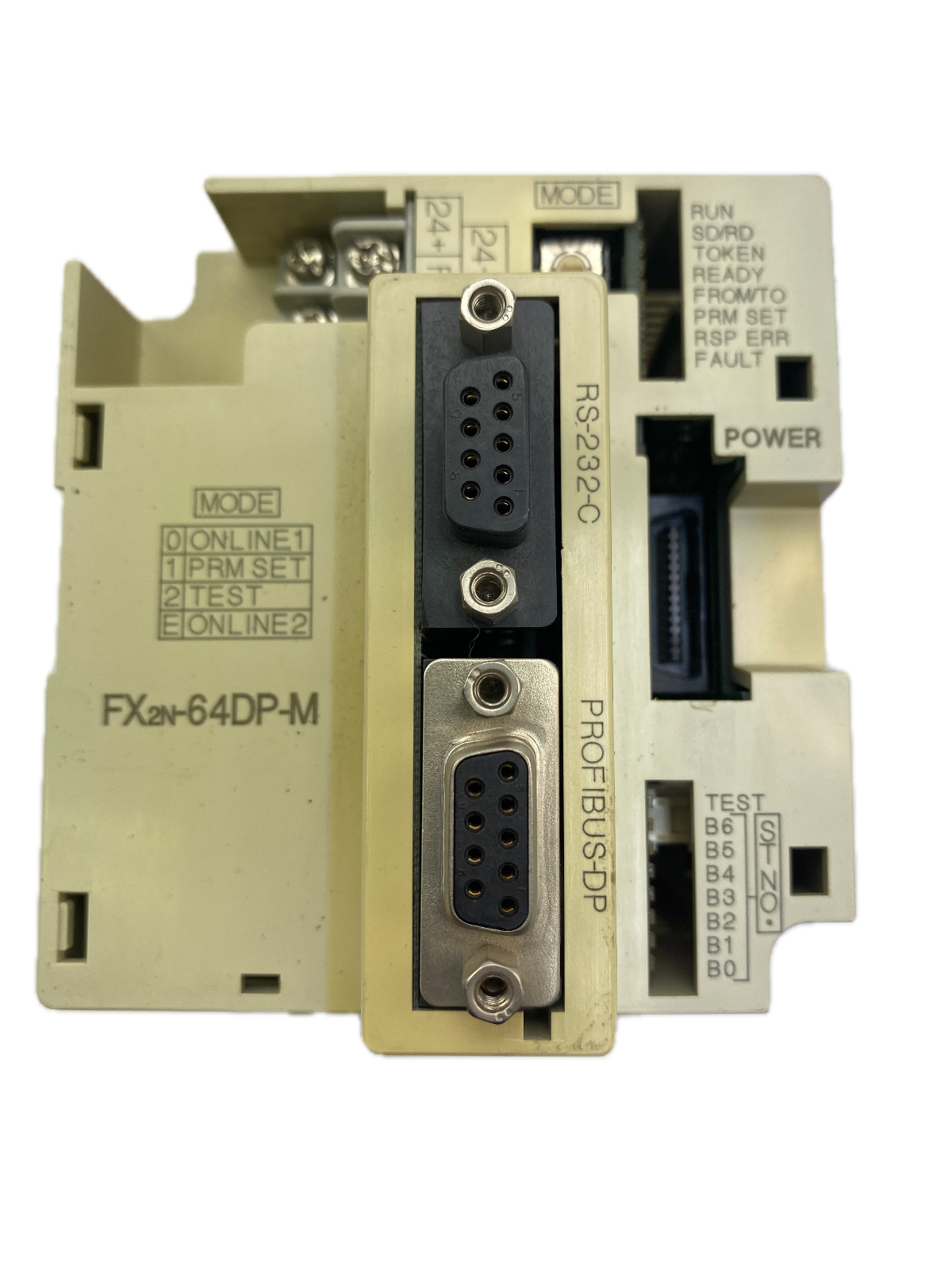 MITSUBISHI PROGRAMMABLE CONTROLLER MODEL FX2N-64DP-M. DC24V 250mA