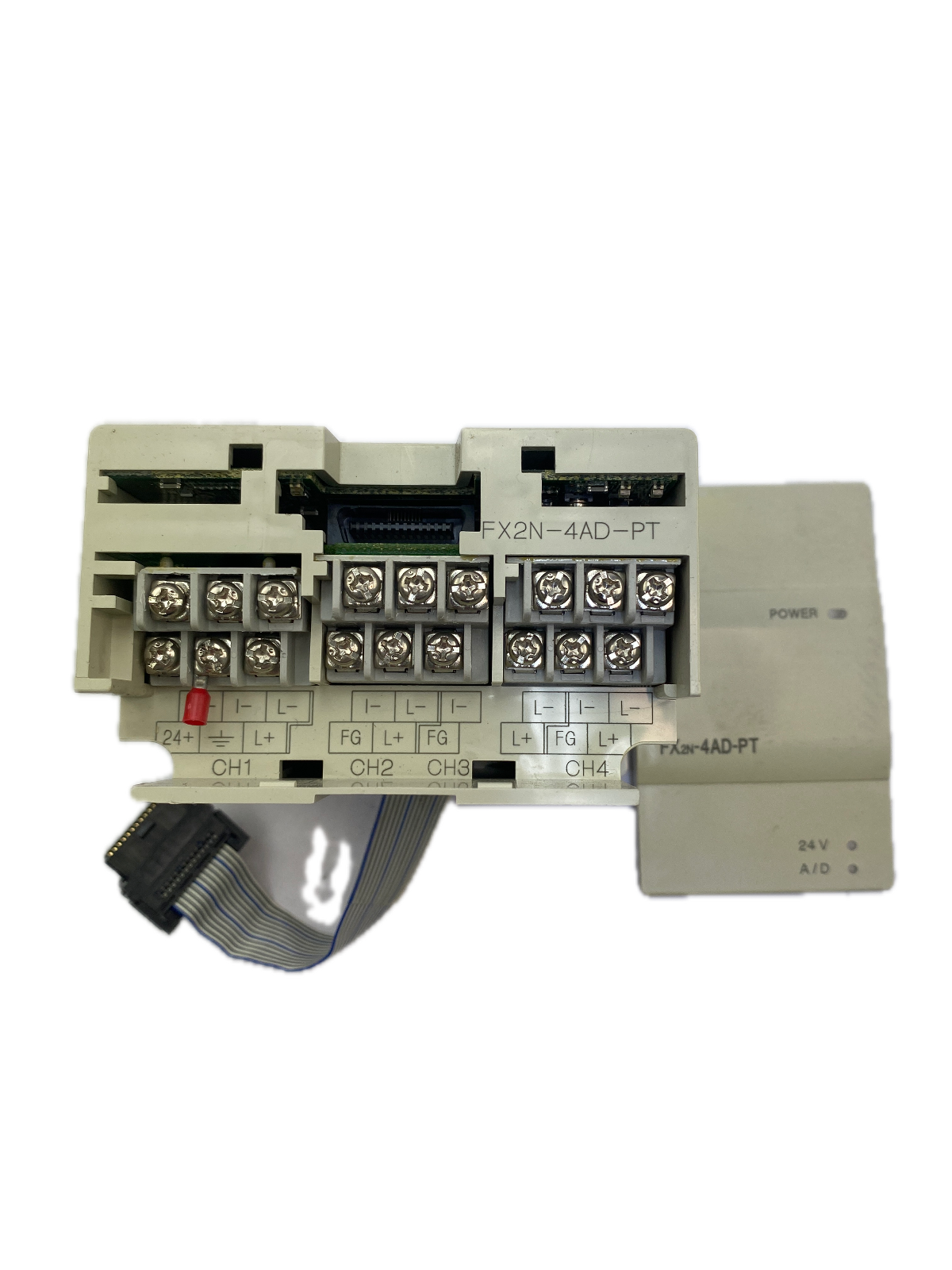 MITSUBISHI PROGRAMMABLE CONTROLLER MODEL FX2N-4AD-PT POWER SUPPLY 24VDC Version1