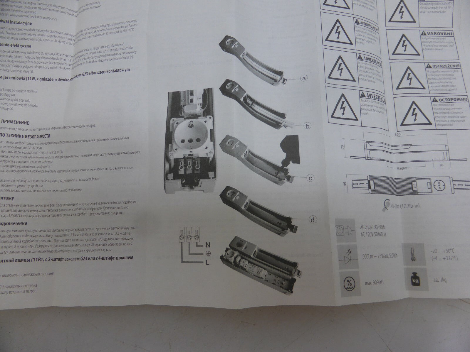 EFB Elektronik EAC STEGO Schaltschrankleuchte magnetisch  698022 