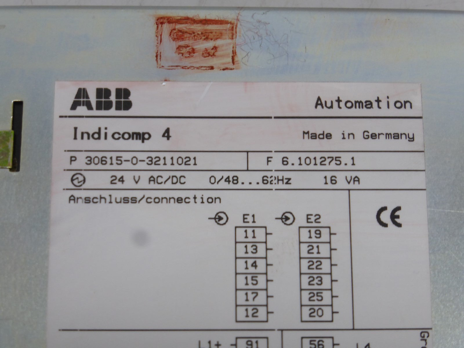 ABB H&B Indicomp 4  P 30615-0-3211021  F 6.101275.1