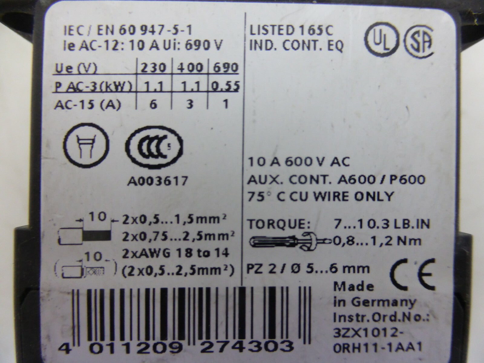 Siemens SIRIUS 3RH1122-1BB40 / 3RT1916-1CB00