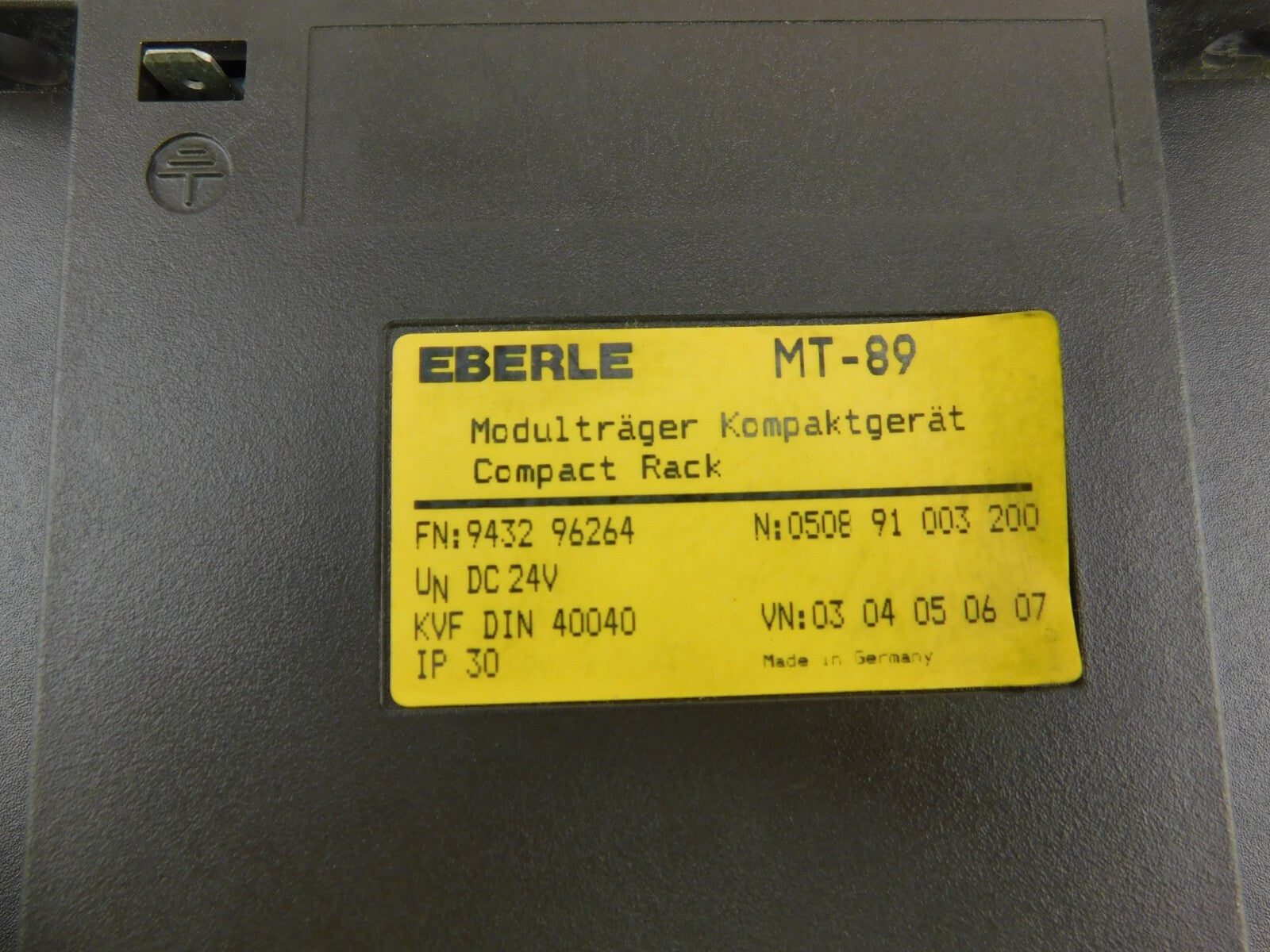 EBERLE PLS 508 MT-89 KOMPAKTGERÄT FN:9432 96264 N:0508 91003200 VN:0304050607