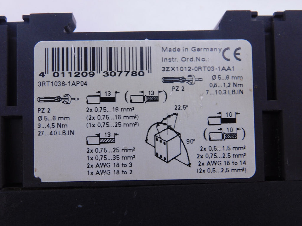 SIEMENS SIRUS 3A 3RT1038-1A..4