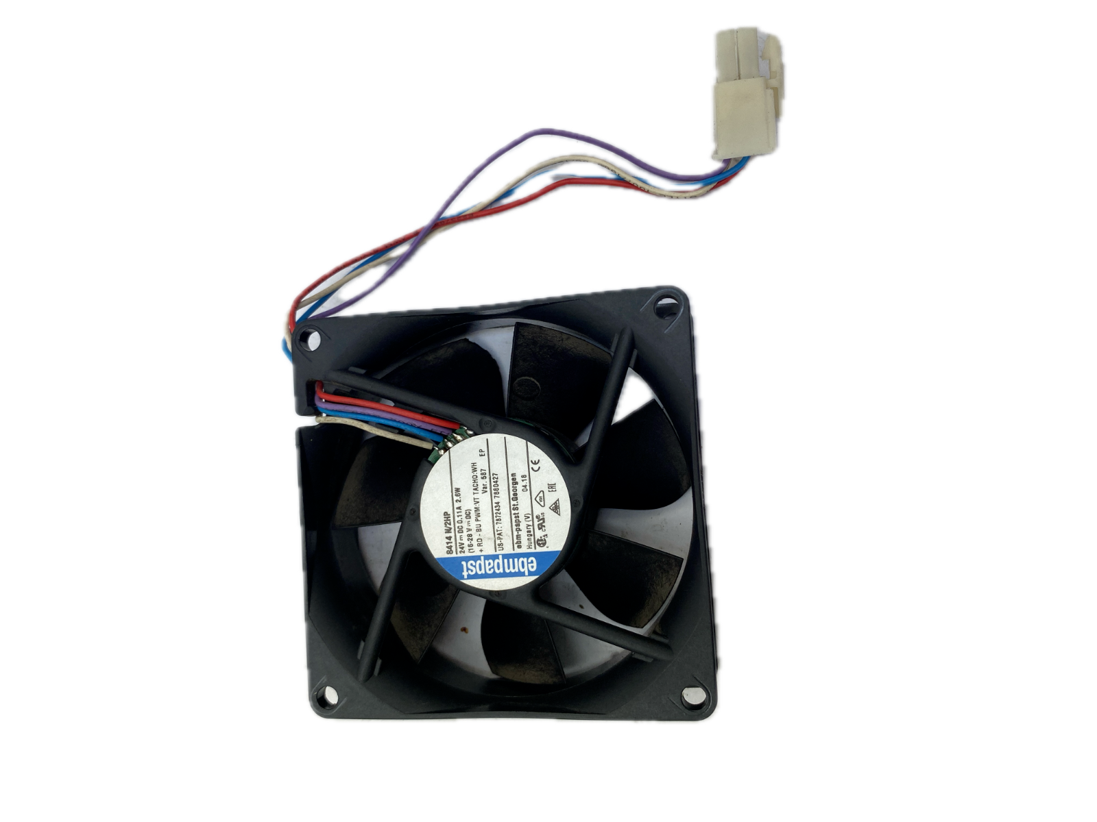 ebmpapst 8414 N/2HP 24V m DC 0.11A 2.6W (16-28 V ... DC) + RD - BU PWM