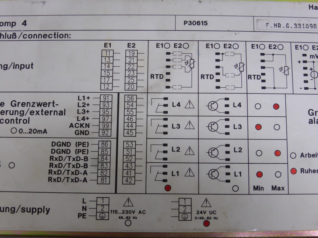 ABB H&B Indicomp 4  P 30615-0-3211021  6407 1771/0010