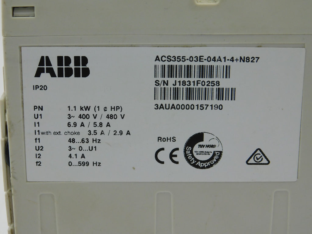 ABB ACS355-03E-04A1-4+N827